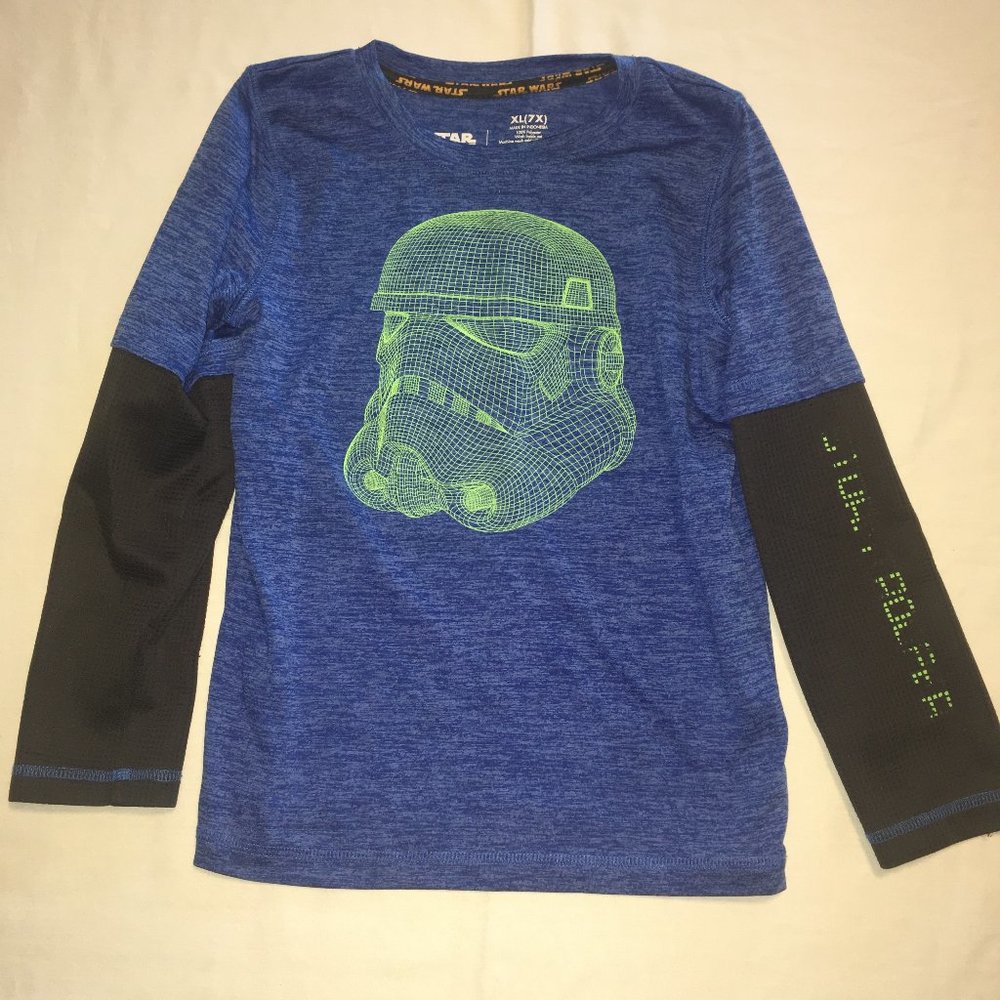 Boys Star Wars Storm Trooper Long Sleeve XL 7X